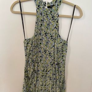 Green Floral Forever 21 Romper